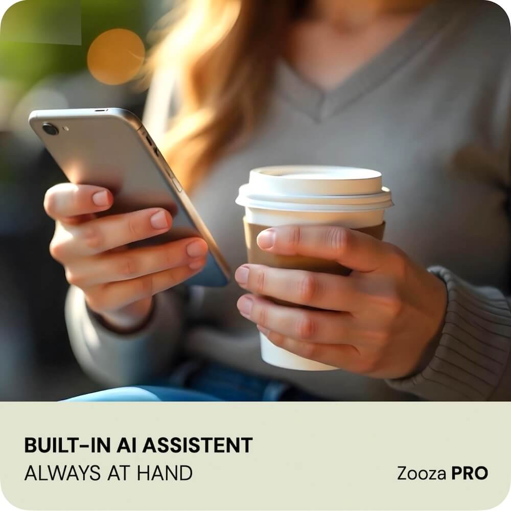Zooza — built-in AI assistant always at hand